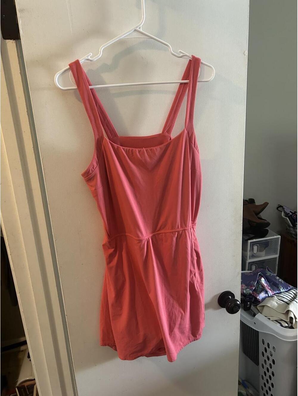Coral pink workout dress with shorts from Joylab size XXL